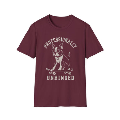 Skateboard Boston Terrier Tee