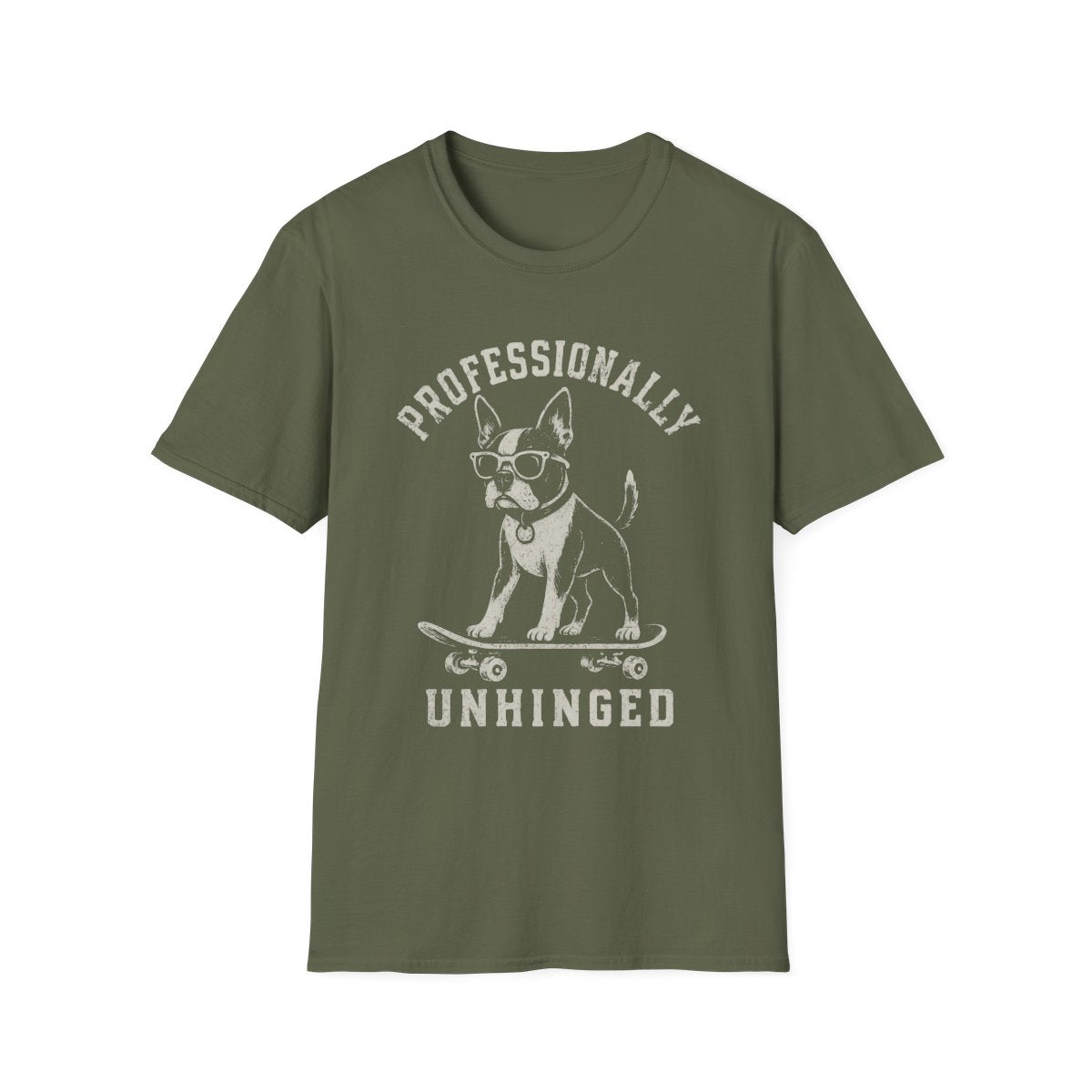 Skateboard Boston Terrier Tee