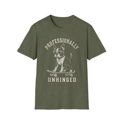 Skateboard Boston Terrier Tee