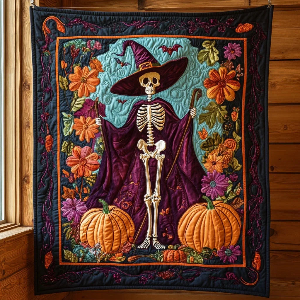 Skeleton Charm Quilt Blanket