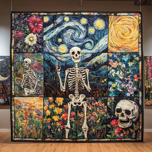 Skeleton Glory Quilt Blanket