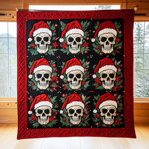 Skull Festive Joy Quilt Blanket