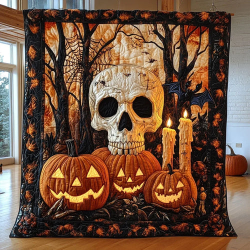 Skull Harvest Quilt Blanket