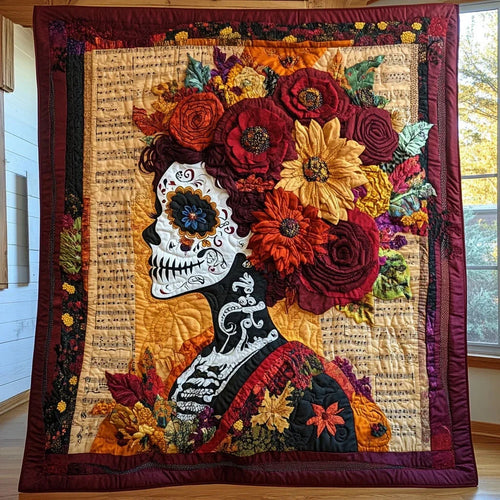Skull Serenade Quilt Blanket