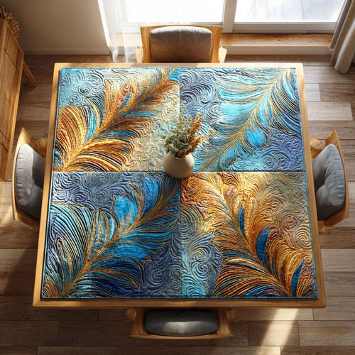 Sky Feathers Quilted Table Topper