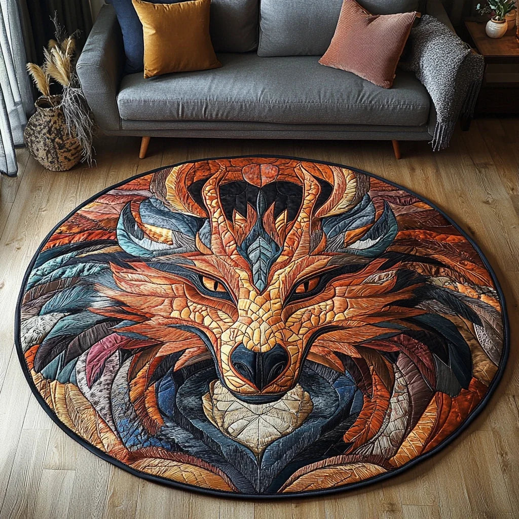 Sky Serpent Quilted Round Mat