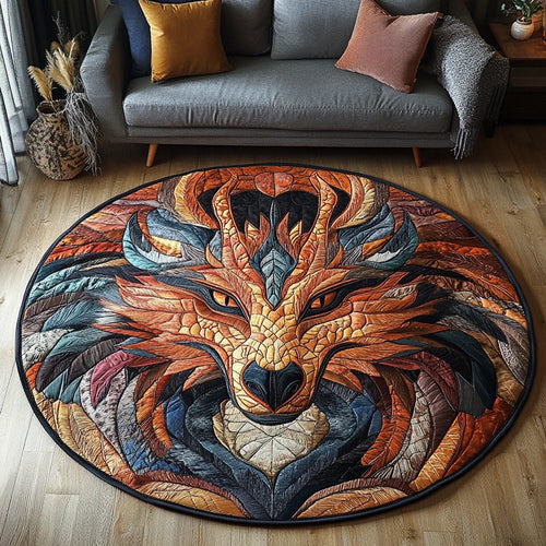 Sky Serpent Quilted Round Mat