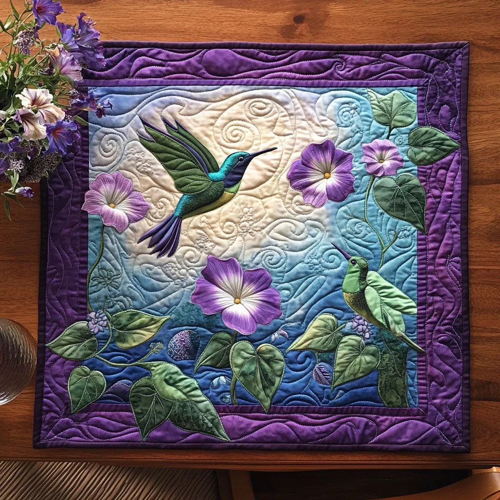 Sky Whisper Quilted Table Topper