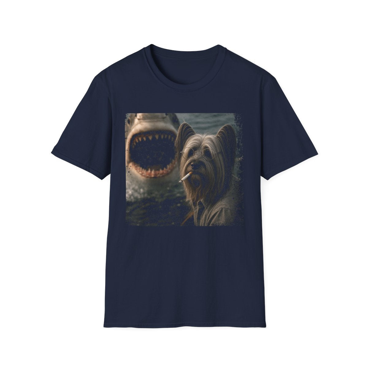 Skye Terrier and Shark Tee