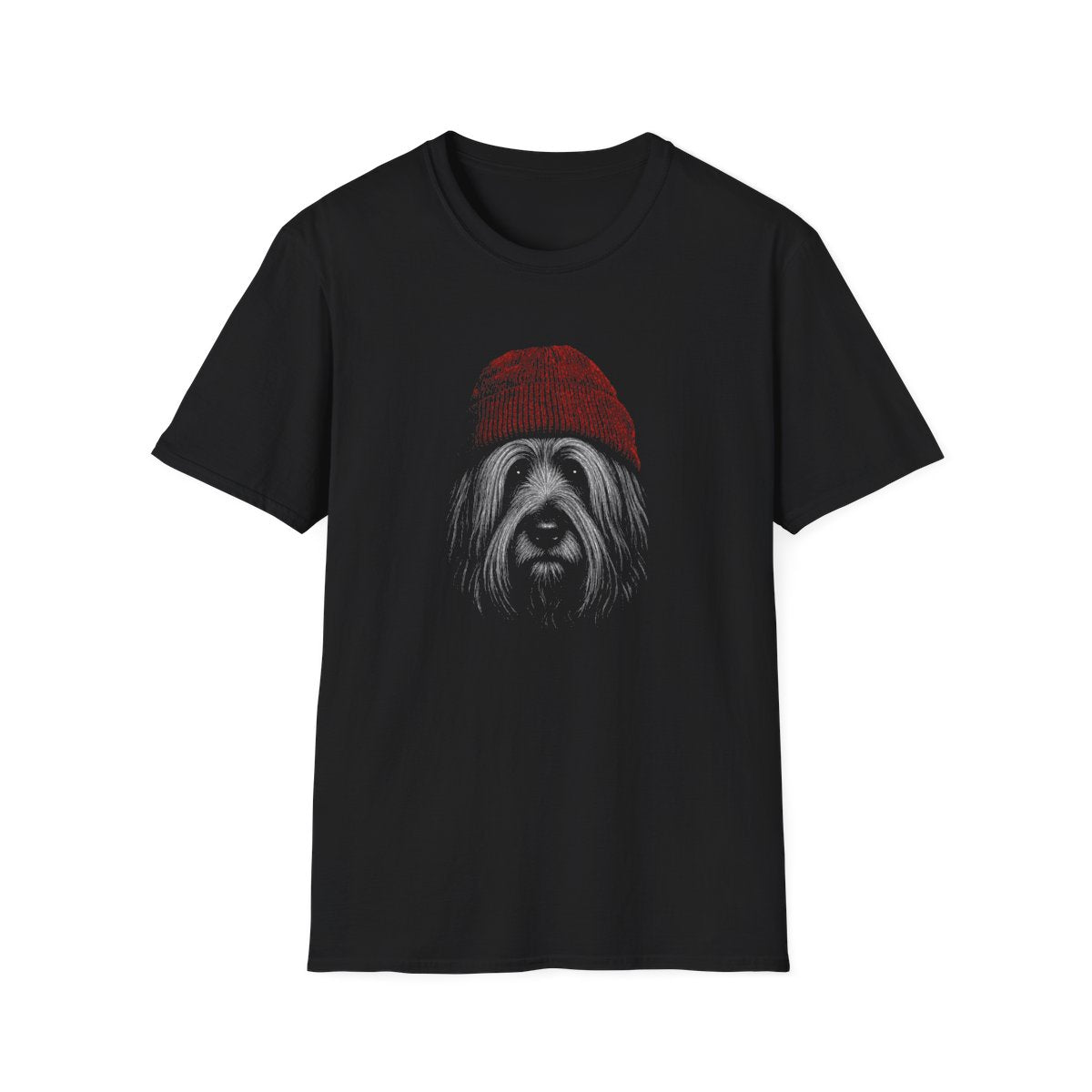 Skye Terrier In Beanie Tee