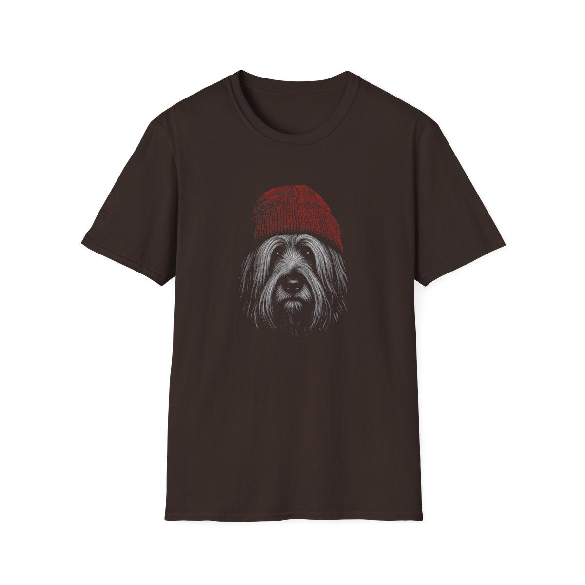 Skye Terrier In Beanie Tee