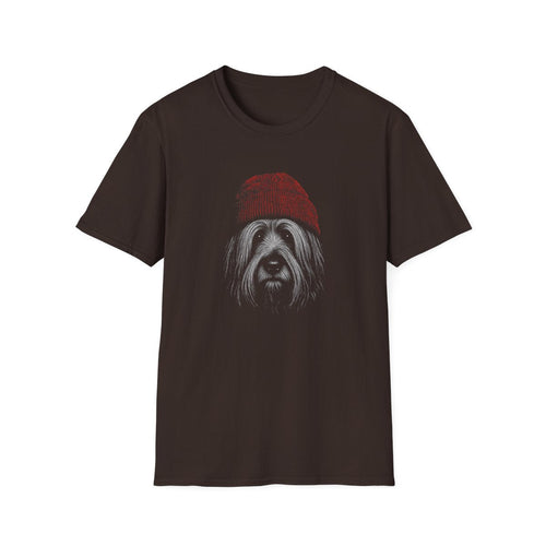 Skye Terrier In Beanie Tee