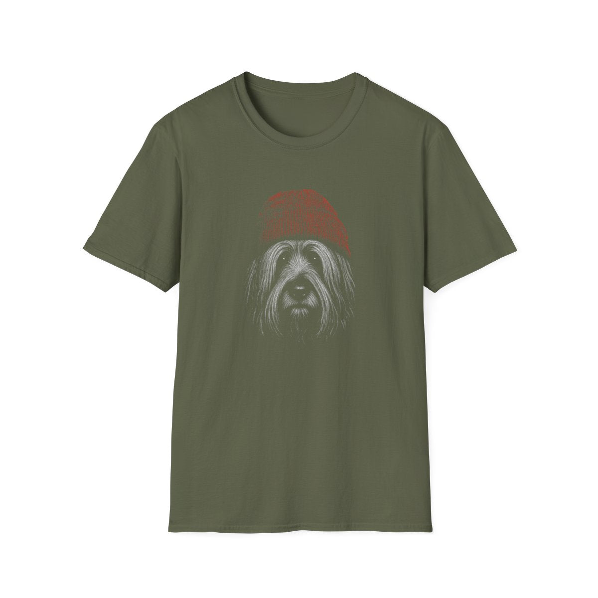 Skye Terrier In Beanie Tee