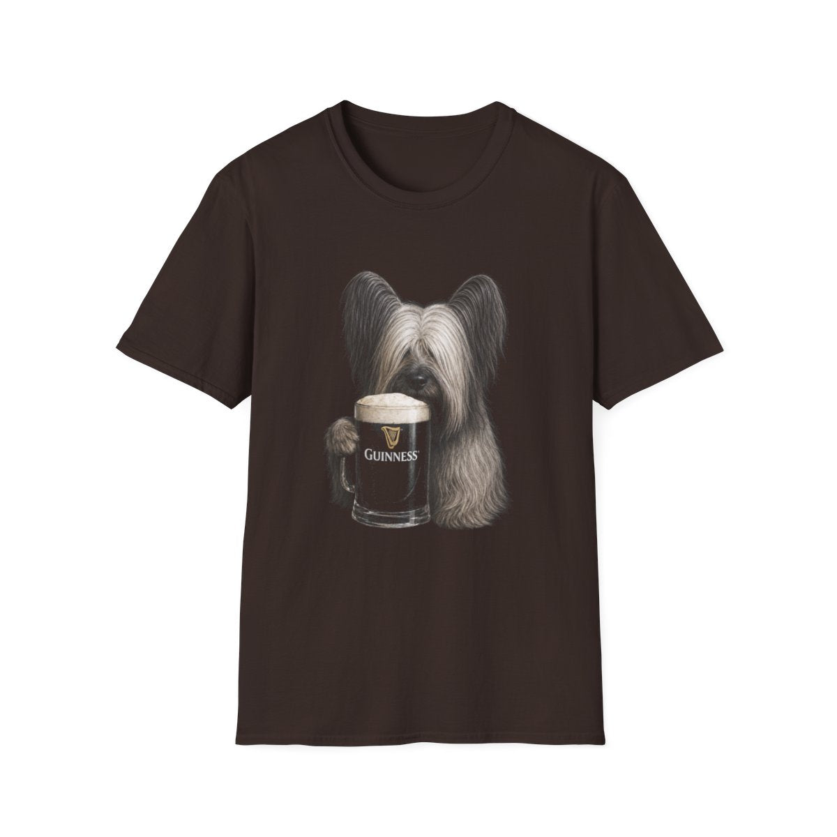 Skye Terrier With A Pint Tee