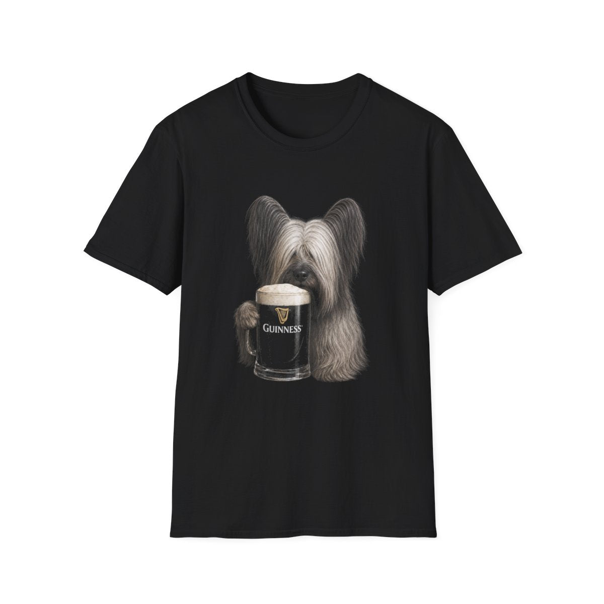 Skye Terrier With A Pint Tee