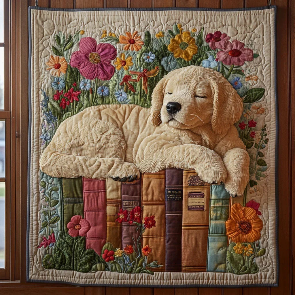 Sleep Puppy Quilt Blanket