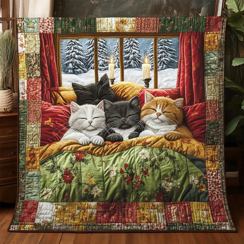 Sleeping Cat Quilt Blanket