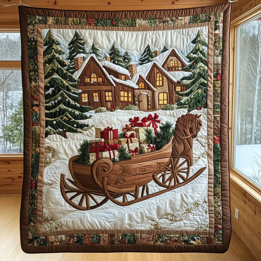 Sleigh Ride Quilt Blanket