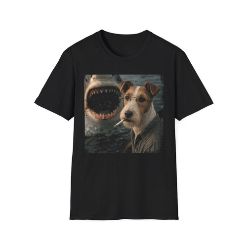 Smooth Fox Terrier and Shark Tee