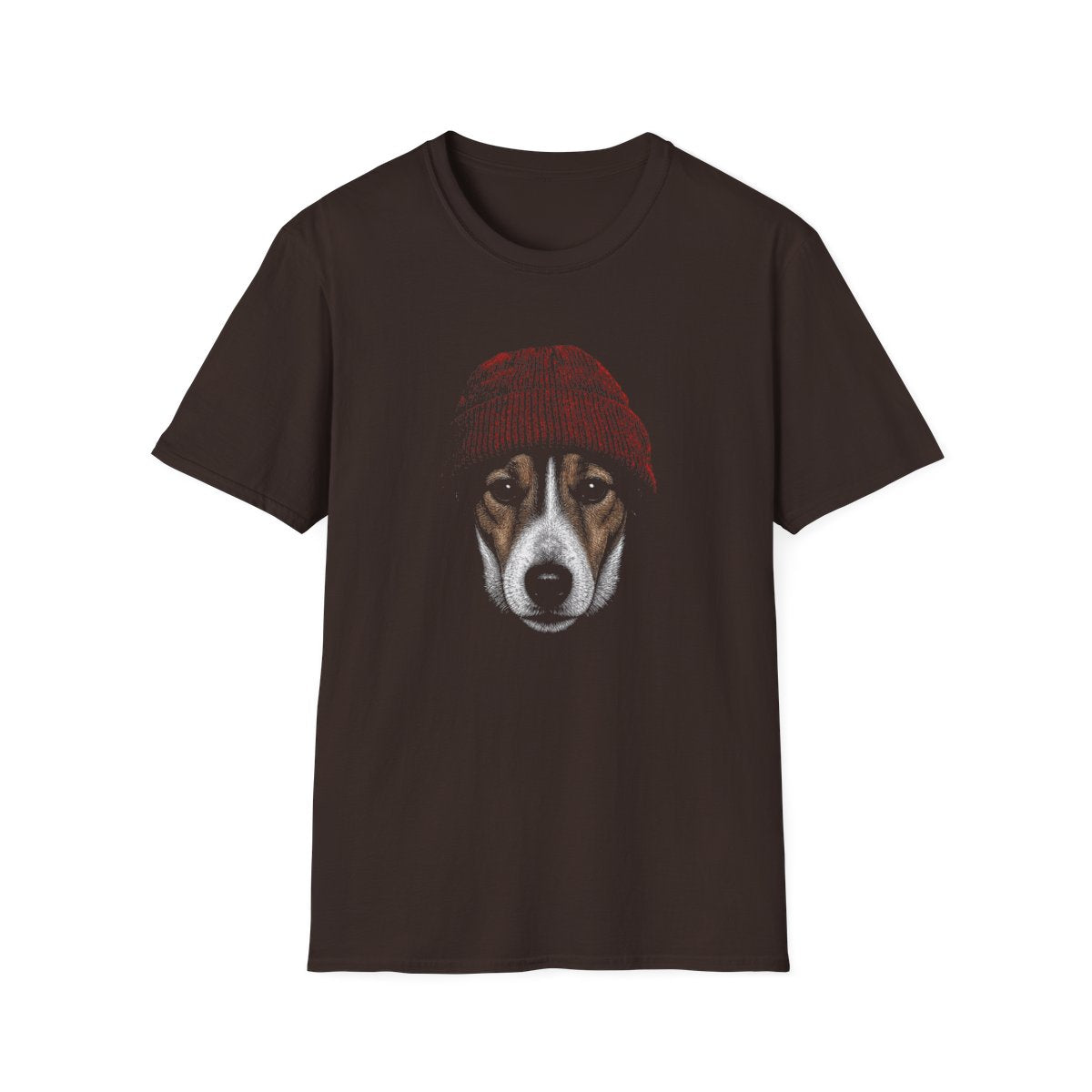 Smooth Fox Terrier In Beanie Tee