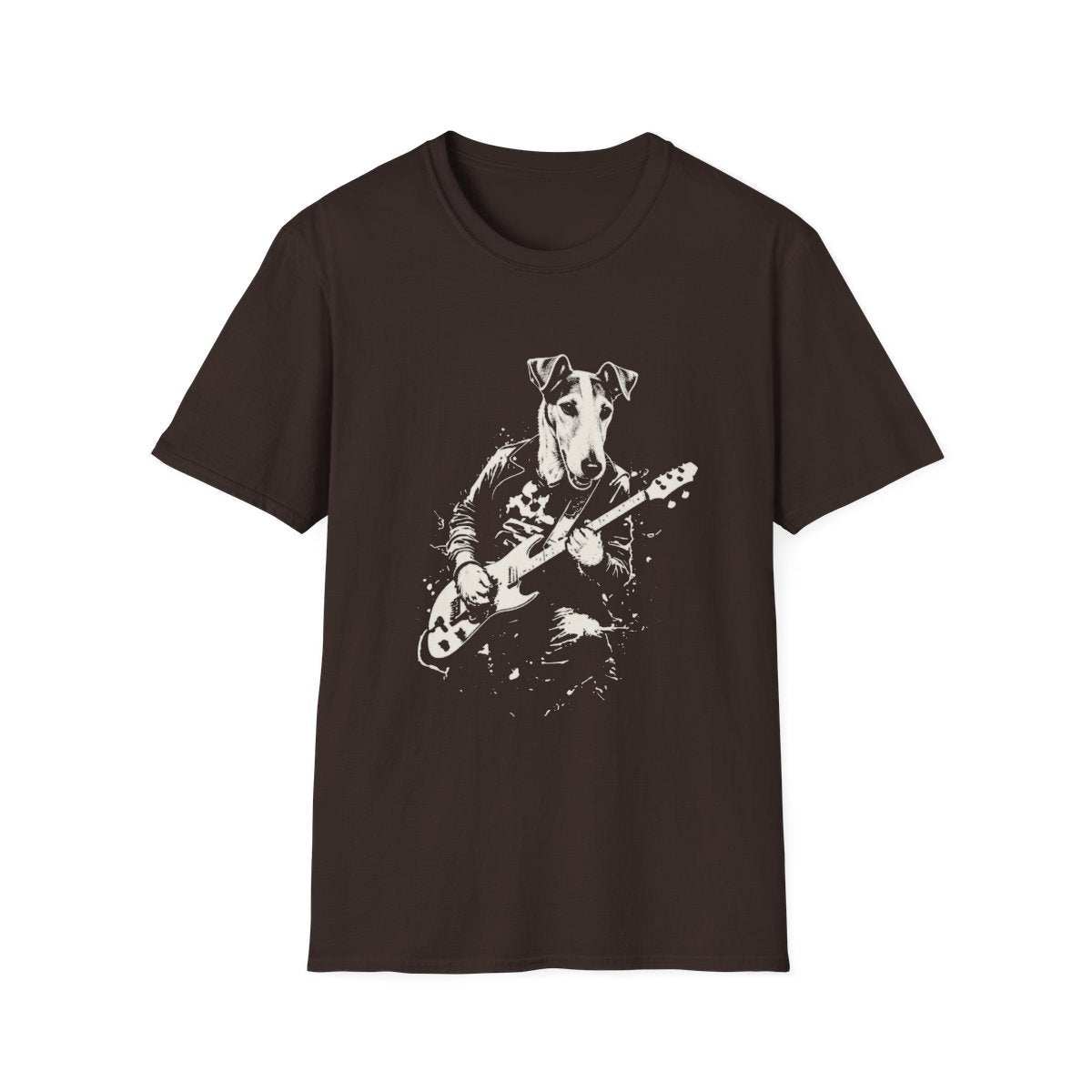 Smooth Fox Terrier Rocking Guitar Tee