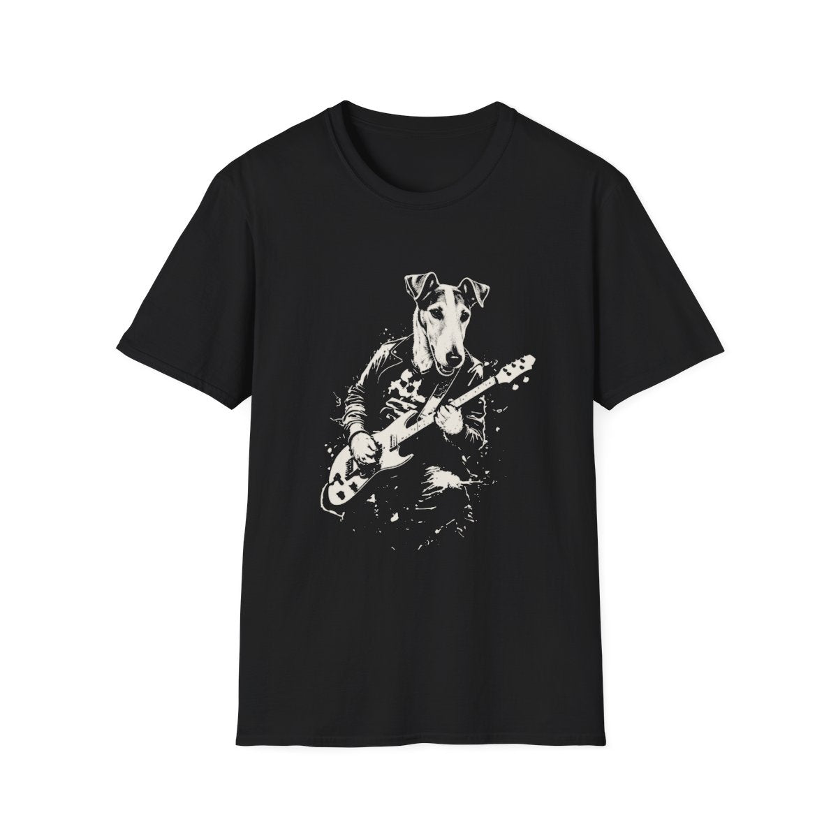 Smooth Fox Terrier Rocking Guitar Tee