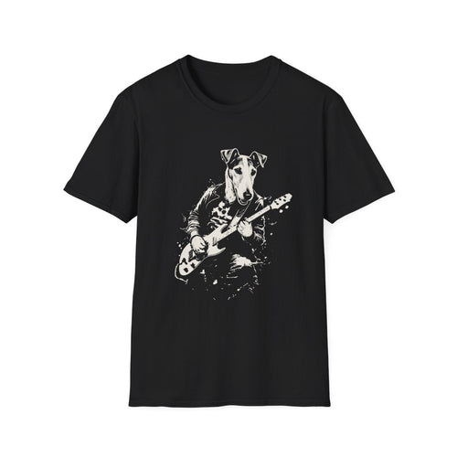 Smooth Fox Terrier Rocking Guitar Tee