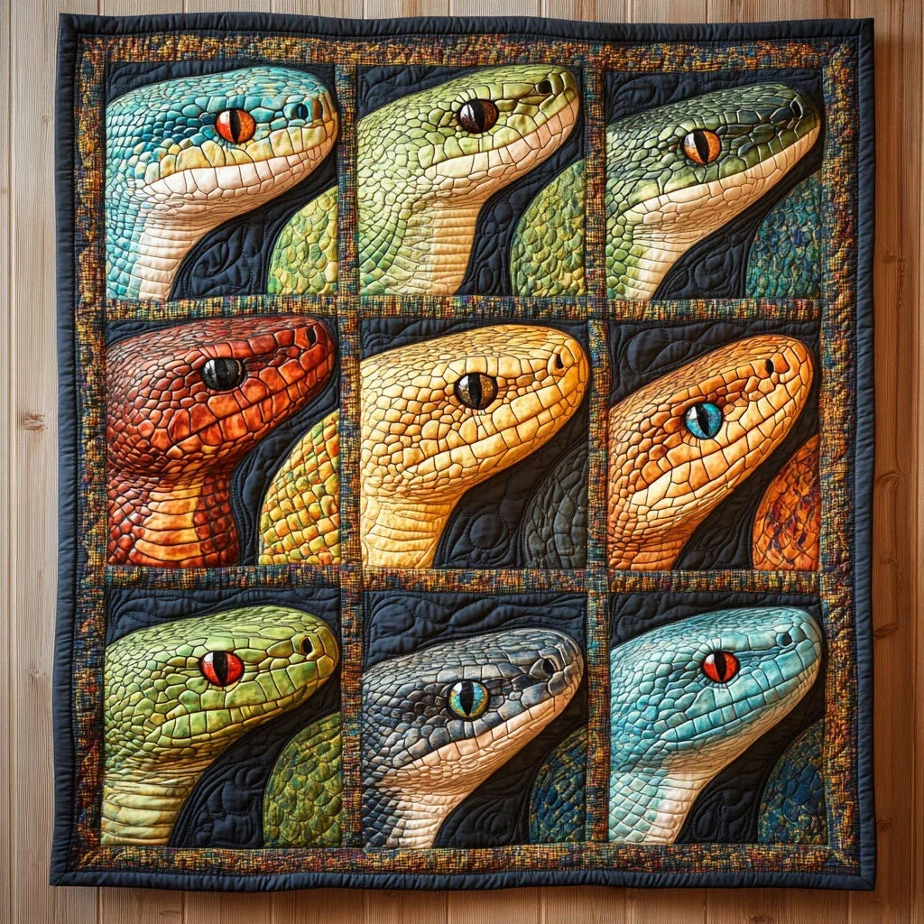 Snake Block Quilt Blanket
