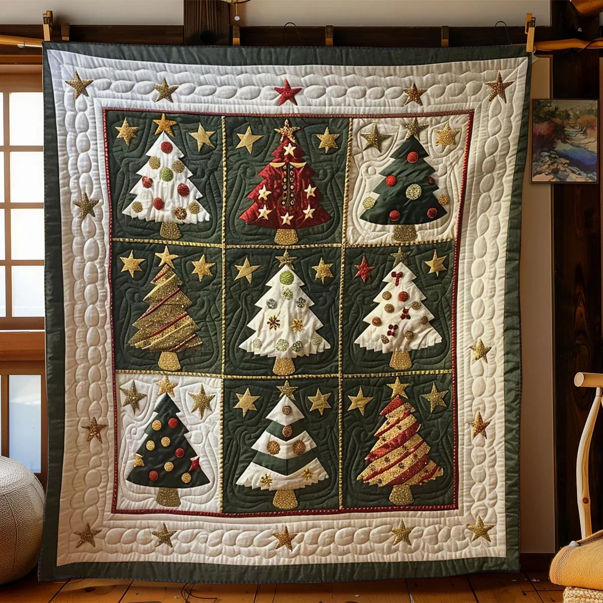 Snow Forest Quilt Blanket