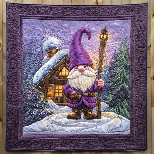 Snow Glow Gnome Quilt Blanket