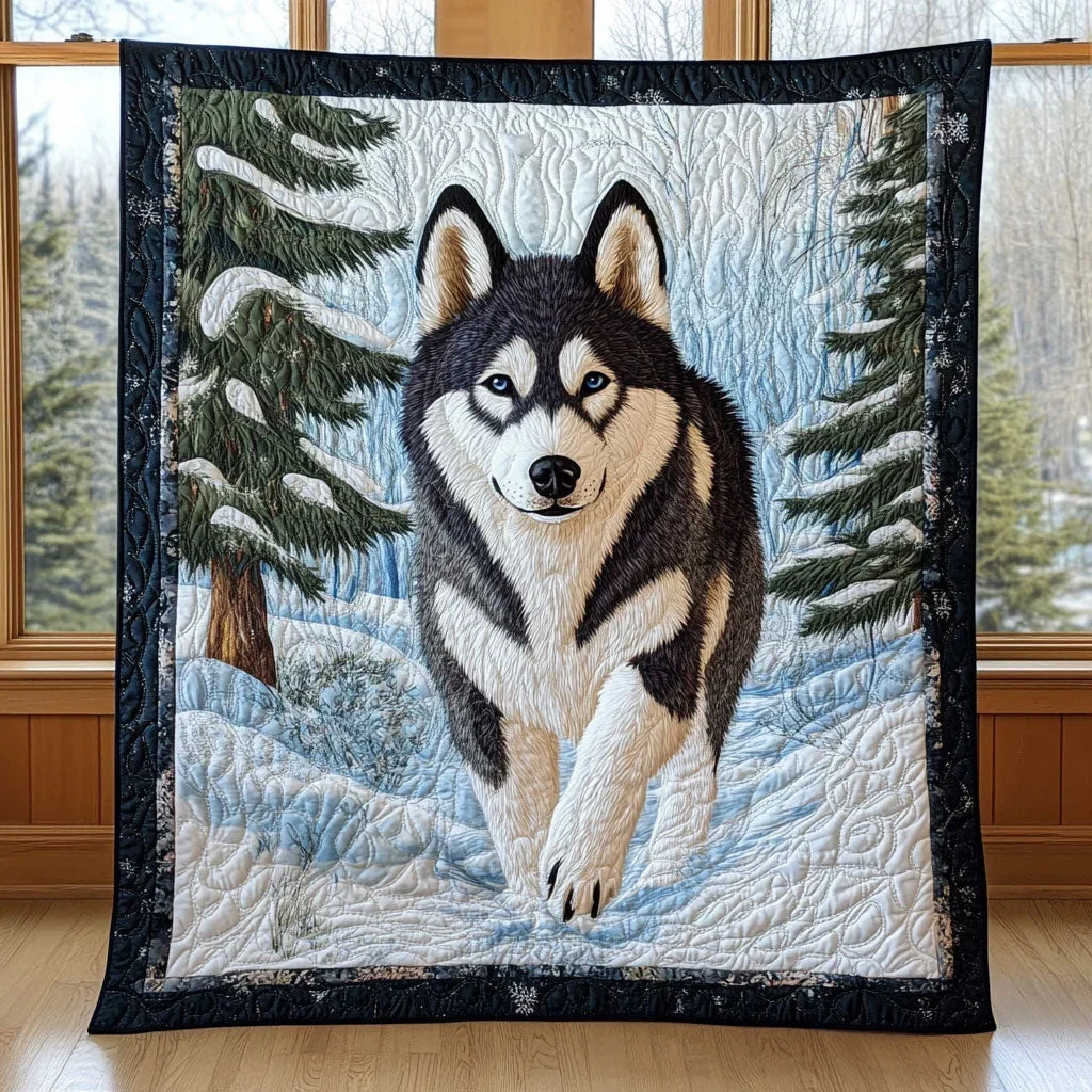 Snowborn Guardian Quilt Blanket