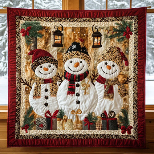 Snowman Charm Quilt Blanket