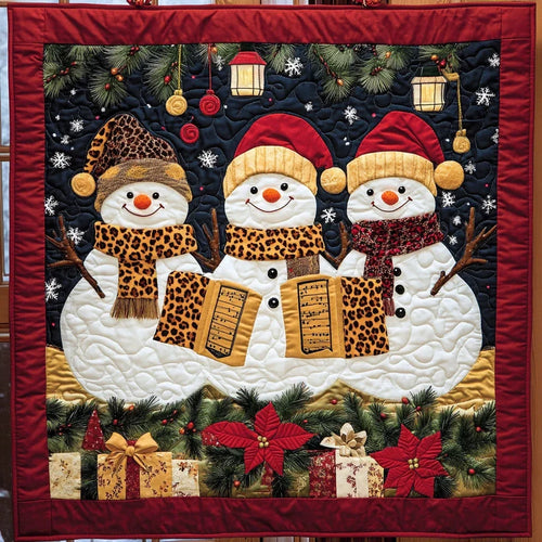 Snowman Joy Quilt Blanket