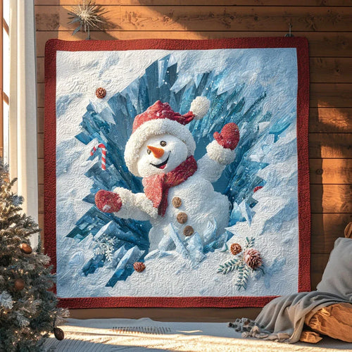 Snowman Spirit Quilt Blanket