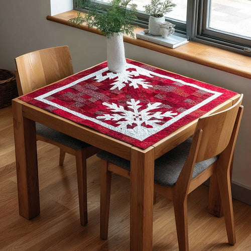 Snowy Christmas Quilted Table Topper