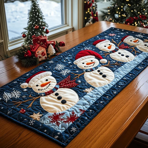 Snowy Evening Quilted Table Runner