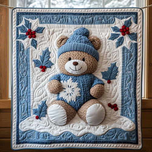 Snowy Hug Quilt Blanket