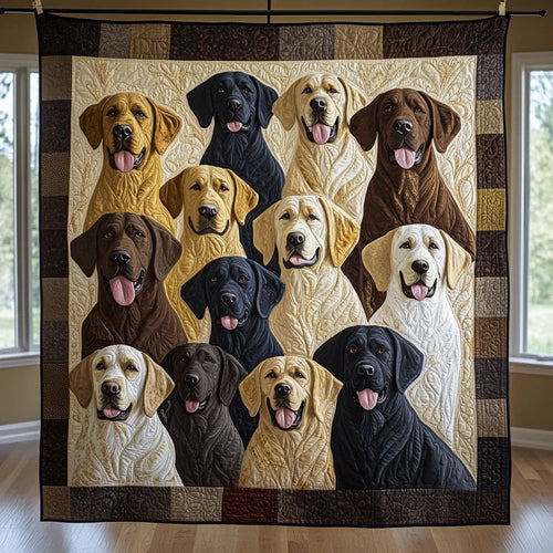 Snuggle Labrador Quilt Blanket