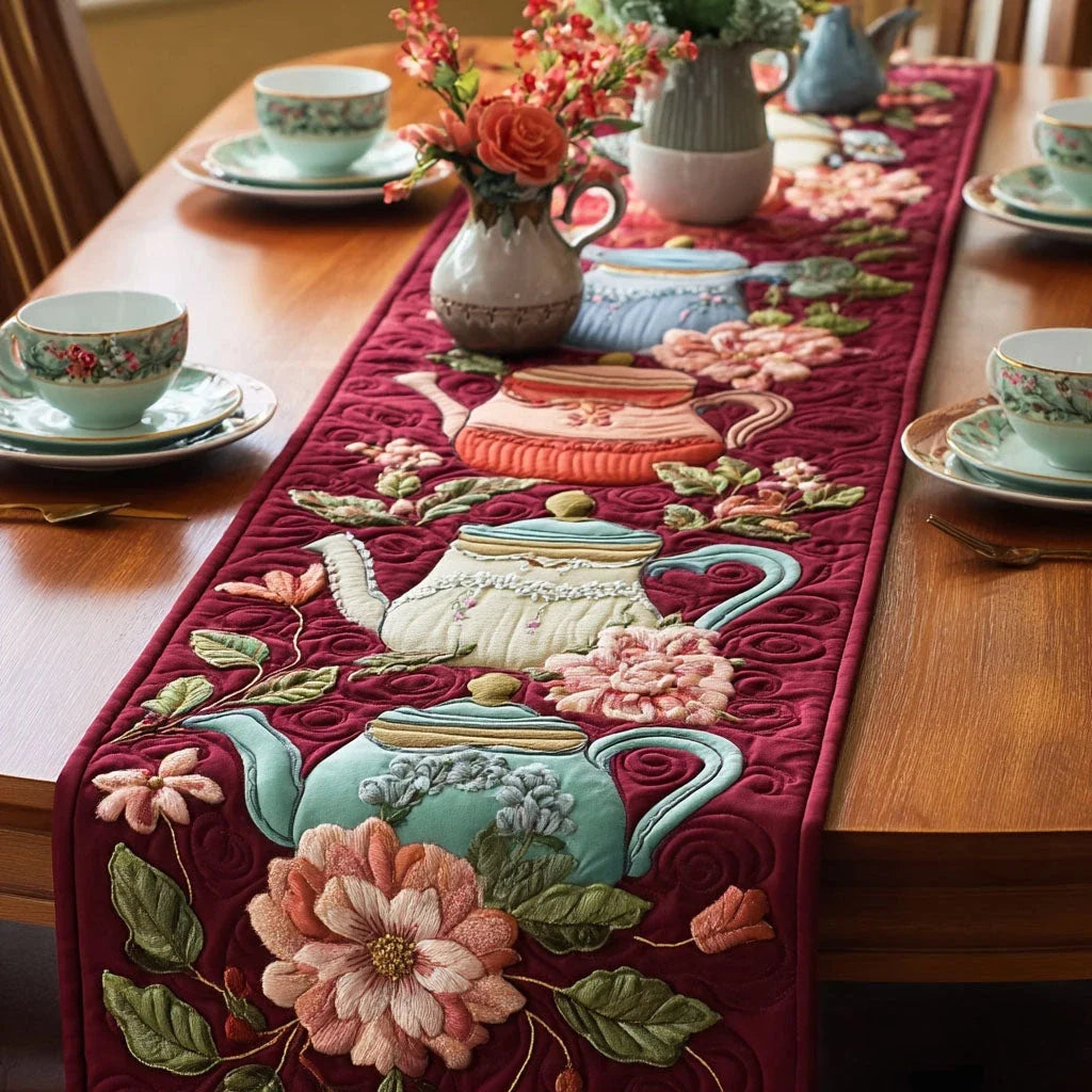 Soft Charm Quilted Table Runner