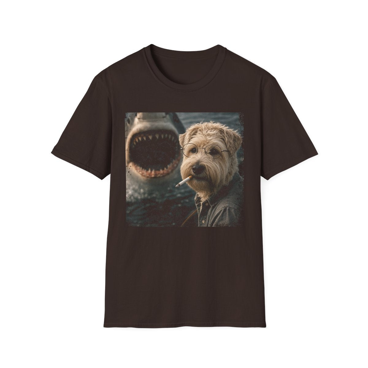 Soft Coated Wheaten Terrier and Shark Tee