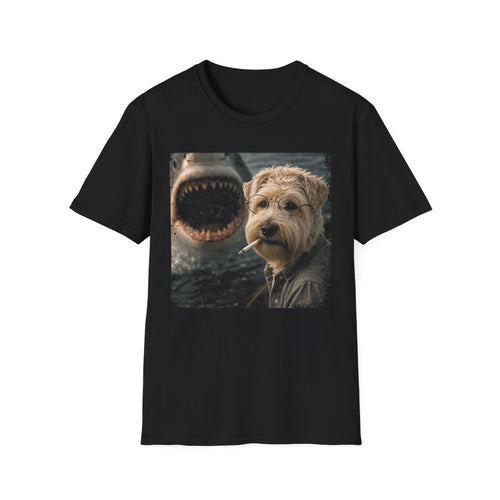 Soft Coated Wheaten Terrier and Shark Tee