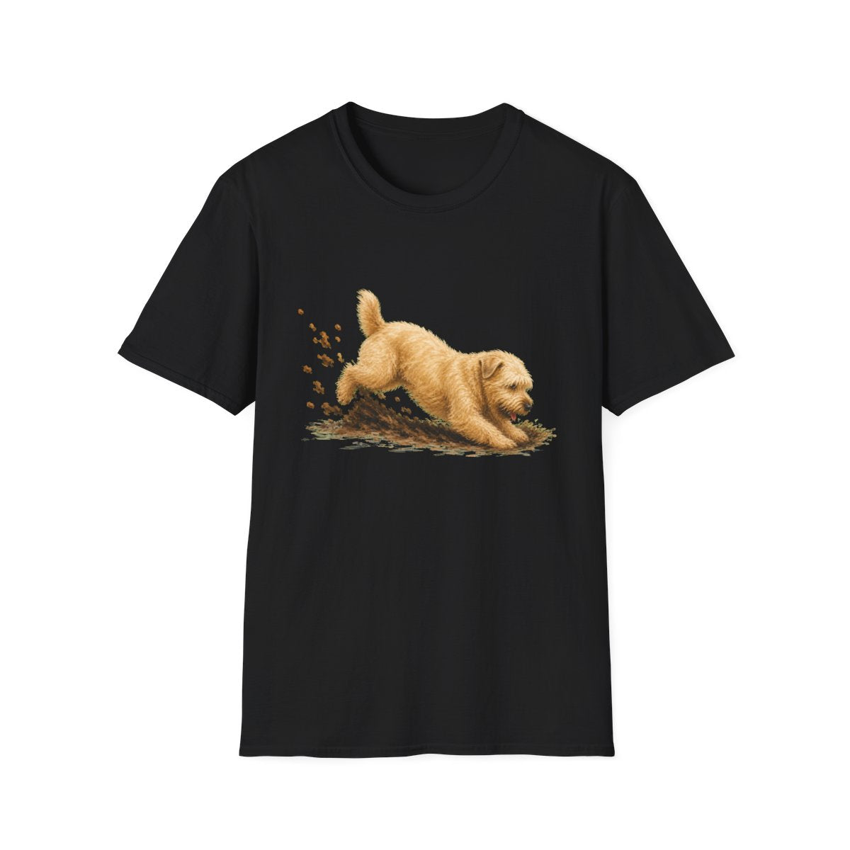 Soft Coated Wheaten Terrier Excavating Mode On Tee