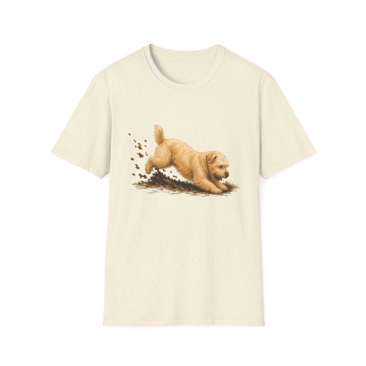 Soft Coated Wheaten Terrier Excavating Mode On Tee