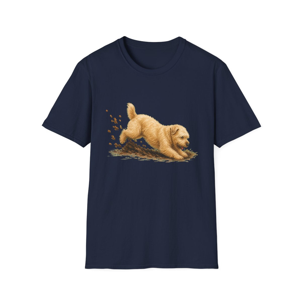 Soft Coated Wheaten Terrier Excavating Mode On Tee