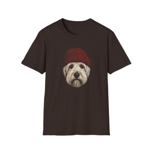 Soft Coated Wheaten Terrier In Beanie Tee