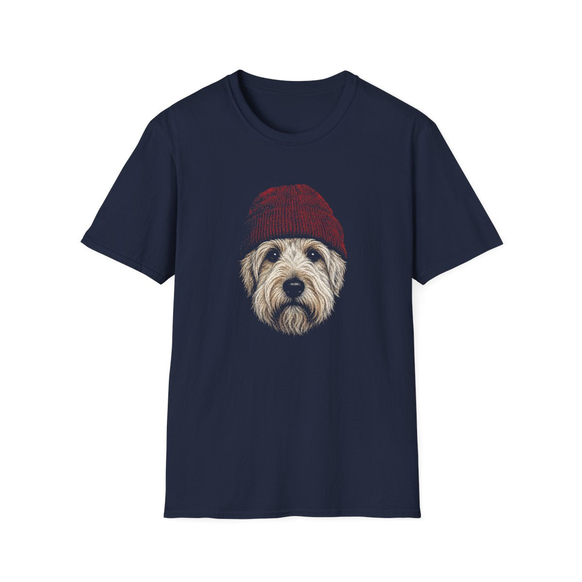 Soft Coated Wheaten Terrier In Beanie Tee