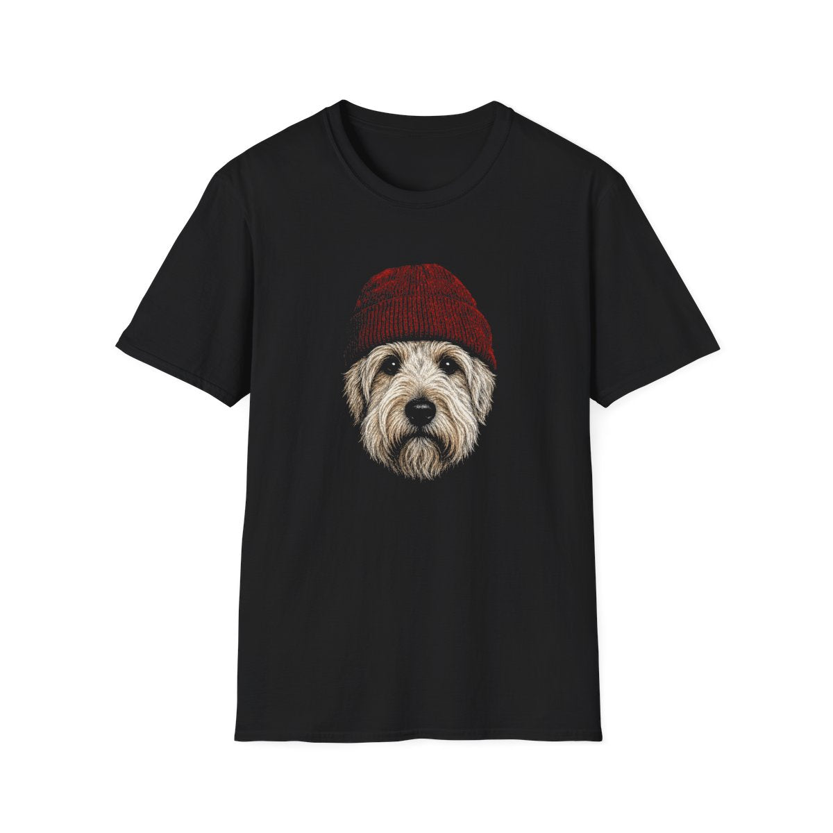 Soft Coated Wheaten Terrier In Beanie Tee