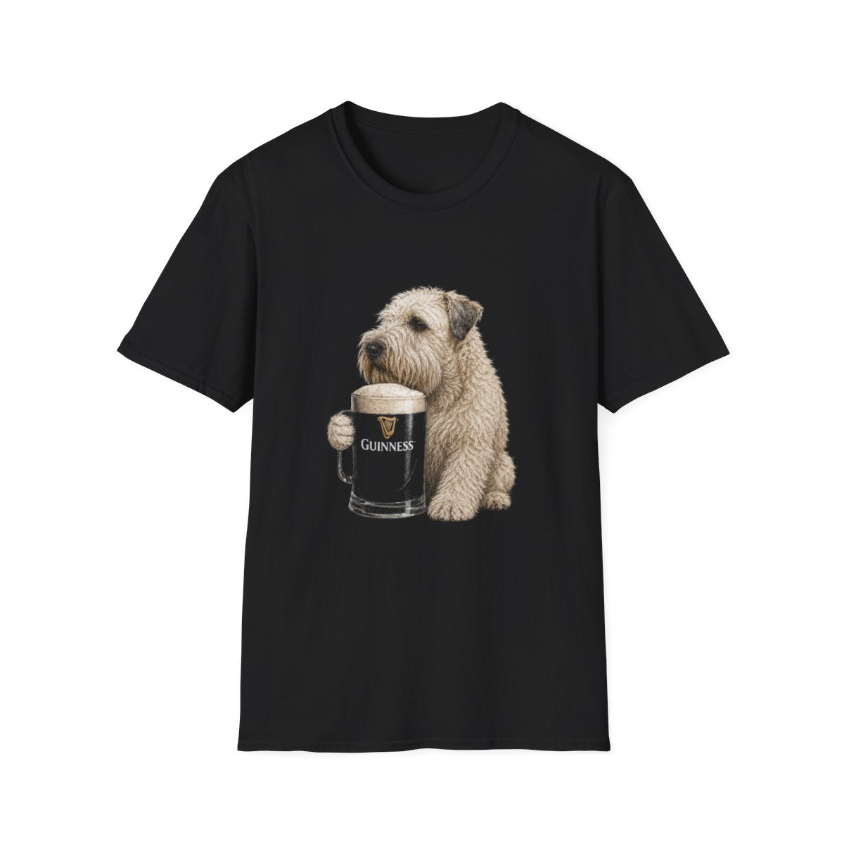Soft Coated Wheaten Terrier With A Pint Tee