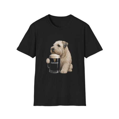 Soft Coated Wheaten Terrier With A Pint Tee