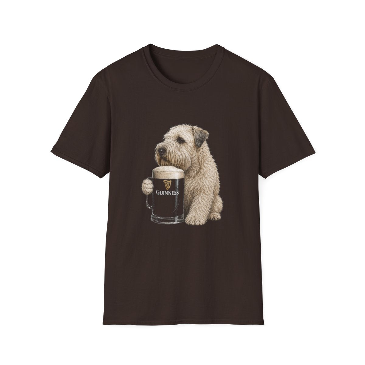 Soft Coated Wheaten Terrier With A Pint Tee